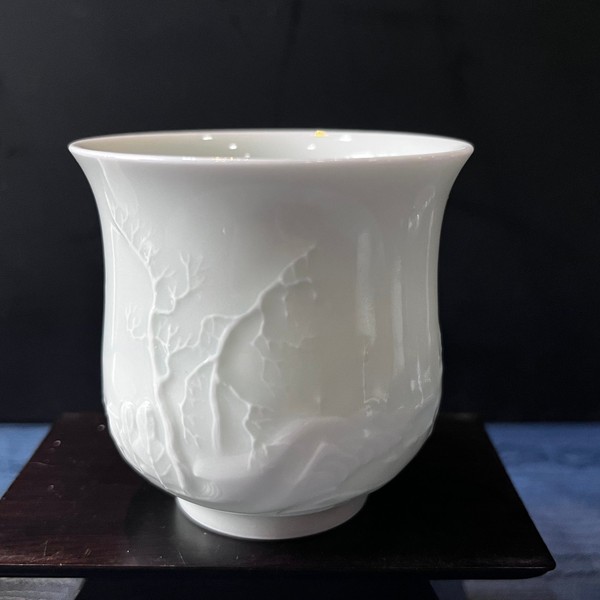 溪山杯（甜白浮雕 · 品杯）