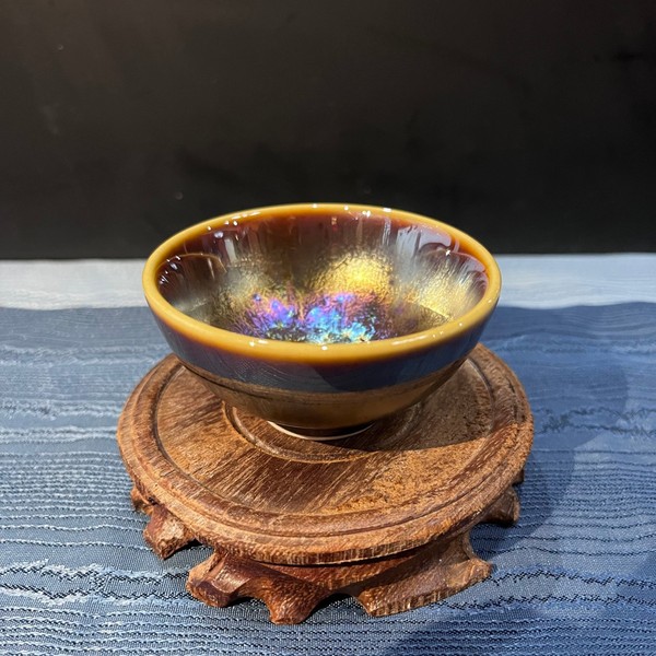 金油滴盏（窑变釉 · 品杯）